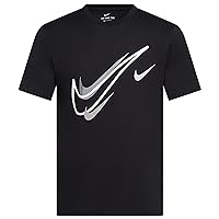 NIKE Mens T Shirt Court T Shirt Mens Swoosh Logo Tee Short Sleeve Classic T Shirt White DQ3944 100 New