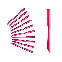 Eyebrow Razor, S.T. Friends 10Pcs Face Razor for Women Exfoliating Dermaplaning Tool, Dermaplane Razor Peach Fuzz Removal, Eyebrow Shaper Trimmer Facial Shaver Help Exfoliate and Smooth the Skin
