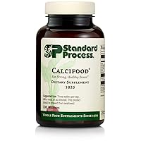 Standard Process Calcifood - Supports Calcium Absorption - Build Bone Strength with Calcium, Phosphorus, Defatted Wheat Germ, Organic Carrot, Date Fruit, Honey, and More - 100 Wafers