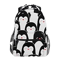 Penguins Backpacks Travel Laptop Daypack School Bags for Teens Men Women