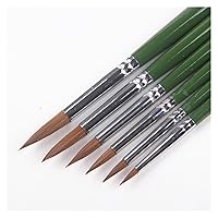 CHCDP 6pcs/Set Hard Pig 's Bristles Artist Oil Painting Brushes Long Shape Painting Brush Set Drawing Art Supplies