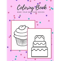 Coloring Book | Drawing cake decorations: Make Your Own Cake Design Sketch