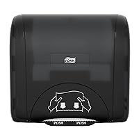 Tork Mini Mechanical Hand Towel Roll Dispenser, Black, H86, Durable, Compact, One-at-a-Time dispensing, 774828