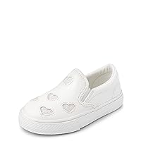 The Children's Place Girl's Baby Toddler Casual Slip on Shoes Sneaker