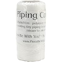 100-Yard Piping Hot Polyester Cording, 1/16-Inch, White