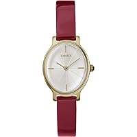 Timex Women's Milano Oval 24mm | Red Patent Leather Strap | Watch TW2R94700