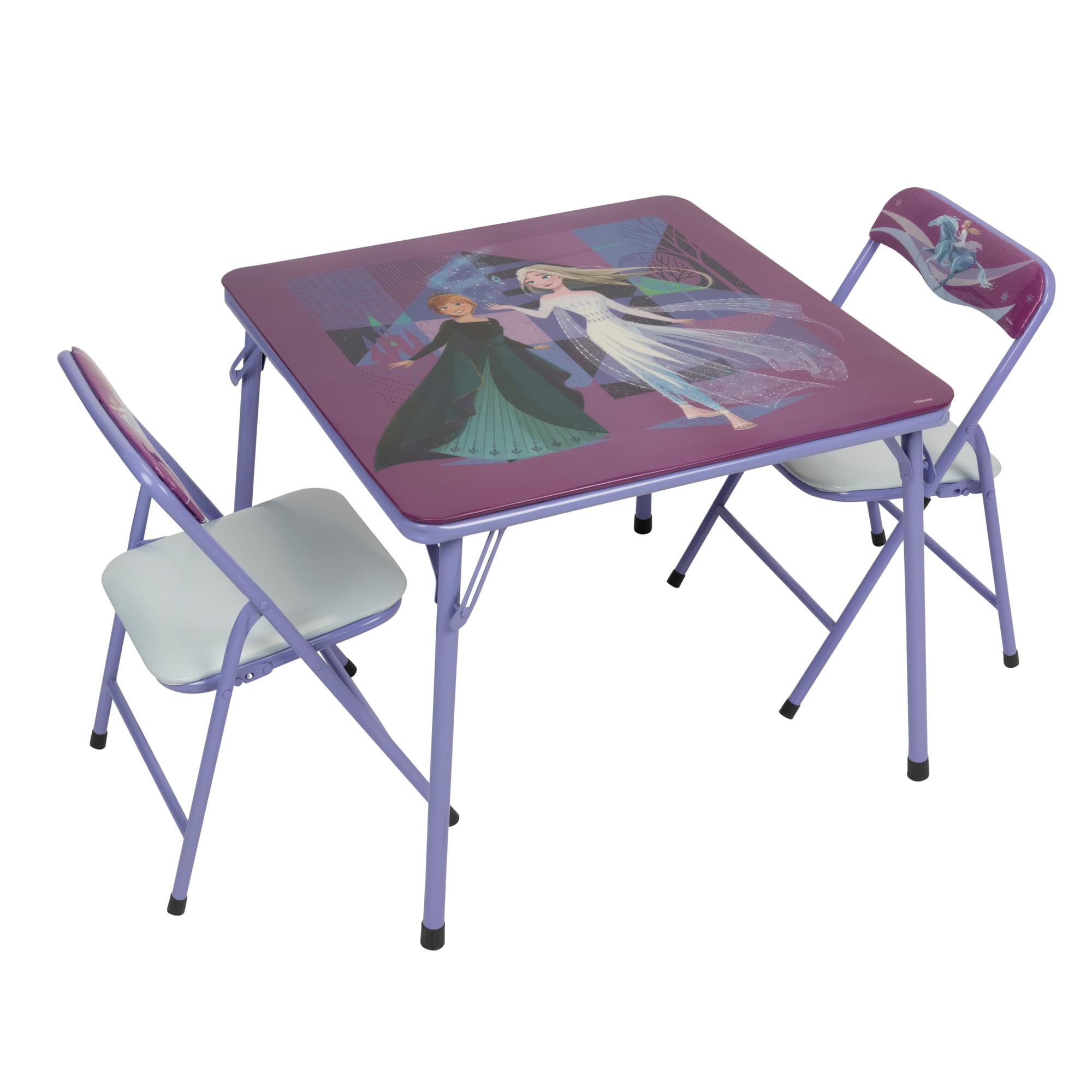 Disney Frozen Kids Folding Table & Chairs Set for Kid and Toddler 36 Months Up to 7 Years, Includes: 1 Table (36