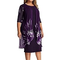 Summer Dresses for Women Beach Tshirt Dresse Women 2023 New Lady Elegant Knitting Lace Cape Dress Plus Size