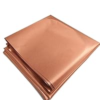 Copper Fabric Blocking RFID/RF-Reduce EMF/EMI Protection Conductive Fabric for Smart Meters Prevent from Radiation/Singal/WiFi Golden Color 78