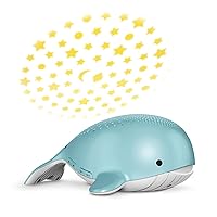 VTech Communications BC8312 Wyatt The Whale Storytelling Baby Sleep Soother with a White Noise Sound Machine Featuring; 10 Stories, 10 Ambient Sounds & 10 Calming Melodies with Glow-on-Ceiling