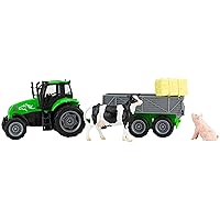 Breyer Horses Breyer Farms Tractor and Tag-a-Long Wagon Playset | 5