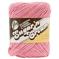Sugar & Cream Yarn by Bernat, Rose Pink
