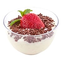 Restaurantware 4 Ounce Mini Bodega Cups 100 Round Small Appetizer Cups - Lids Sold Separately Heavy-Duty Clear Plastic Parfait Cups Serve Mousse Puddings Or Samples For Weddings Or Parties