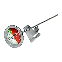 Bayou Classic 5020 5-in Stainless Fry Thermometer Features 50˚F - 400˚F Dial Perfect Addition For Frying