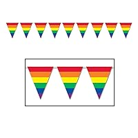 Rainbow Pennant Banner Party Accessory