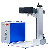 3D Fiber Laser Engraver 100W Dynamic Fiber Laser Marker Marking Machine JPT MOPA M7 Working Field 100x100mm with Lenmark Software for Various Cylinder Cone Slope Complex Surface and Deep Carving