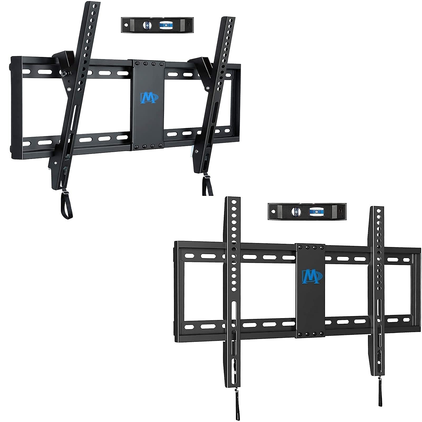 Mounting Dream Tilt TV Mount for 37-70 Inch TV MD2268-LK, Bundle with Flush Slim Low Profile Fixed TV Wall Mount MD2163-K