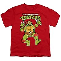 Popfunk Classic TMNT Teenage Mutant Ninja Turtles Retro Mikey Unisex Youth Juvenile T-Shirt