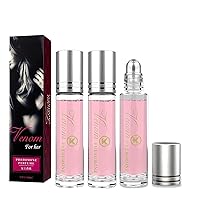 3PCS Pheromone Perfume, enhanced scents scents pheromones for women Long-lasting andPersonal Roll-on Perfume, Women Fresh Long-Lasting Portable Perfume