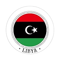 30 Pcs Stickers Libya Flag Decals Gift Tags Libya Stickers Christmas Decals Stickers for Water Bottles Laptop Envelope Seals Goodie Bags 1.5 Inches