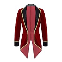 CHICTRY Kids Boys Long Sleeve Single-Breasted Tailcoat Halloween Cosplay Wedding Tuxedo Suit Jacket Coat