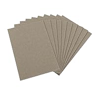 Cwdew 8Pcs Book Board 4x6 Inch Bookbinding Material Kit Supplies 60PT/1.5mm Thickness Kraft Chipboard for DIY Book Binding Cover
