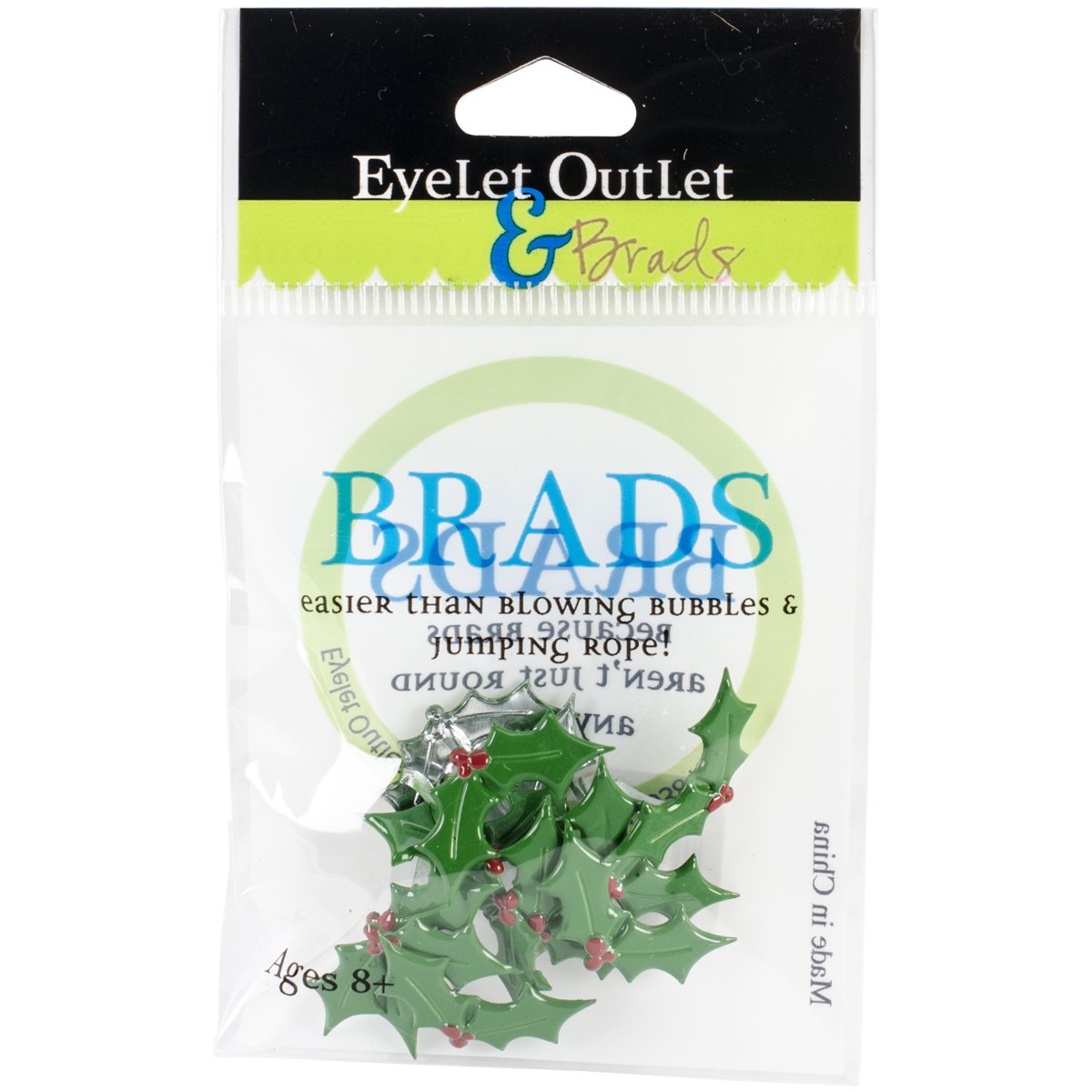 Eyelet Outlet QBRD2-284 Holly Shape Brads (12 Pack)