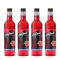 DaVinci Gourmet Sugar-Free Strawberry Syrup, 25.4 Fluid Ounce (Pack of 4)