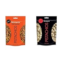 Wonderful Pistachios Chili Roasted No Shells (5.5 oz) and Sweet Chili In Shell Pistachios (7 oz) Bundle
