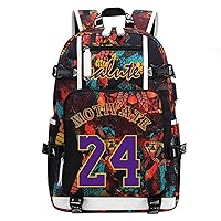Basketball Legend Never Ends Multifunction Backpack Travel Laptop Daypack Fans Bag For Men Women (Style 21)