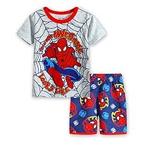 Little Boys Summer Pajamas Short Kids Pjs Sets 100%Cotton Toddler Sleepwear