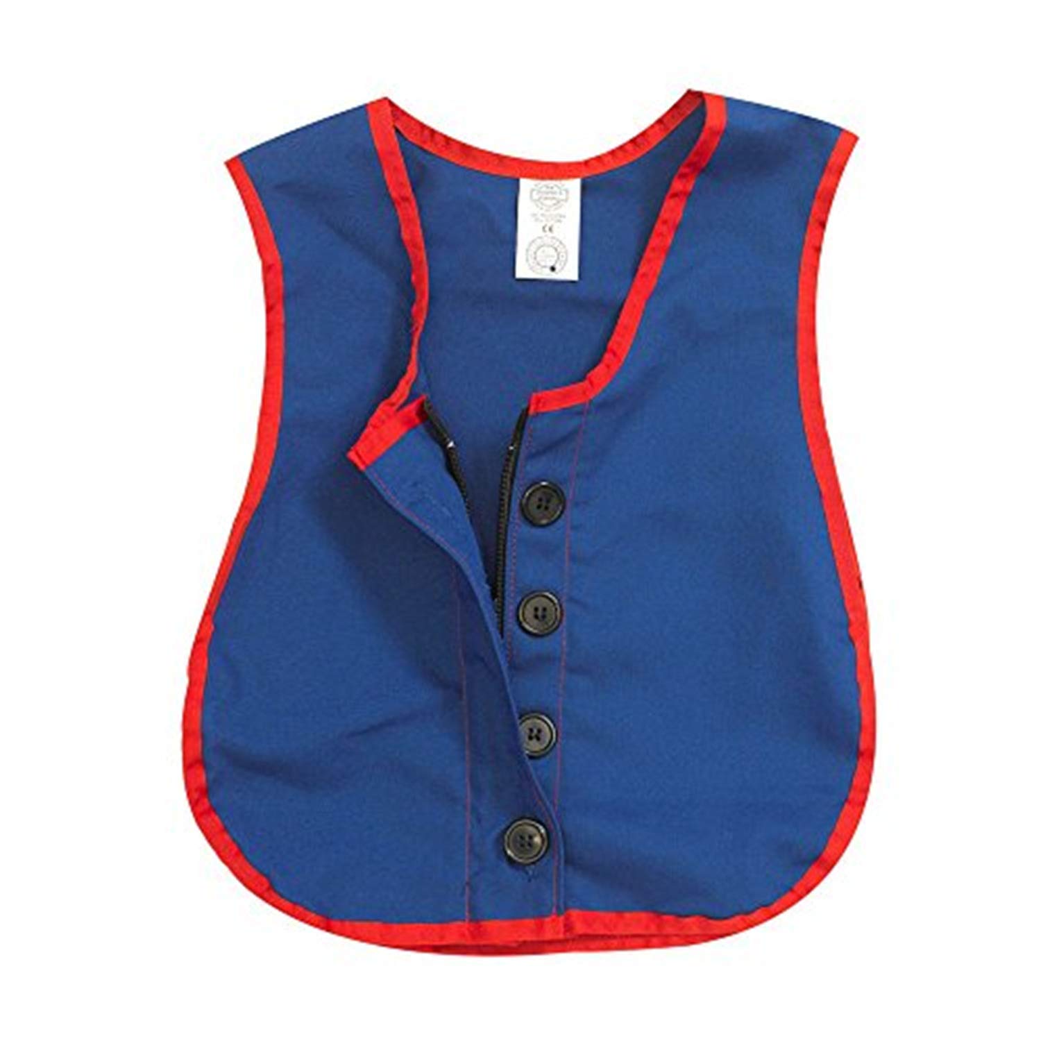 Children's Factory Manual Dexterity Combo Zipper/Button Vest Classroom Furniture (CF361-319) Blue 17.5 x 13.5