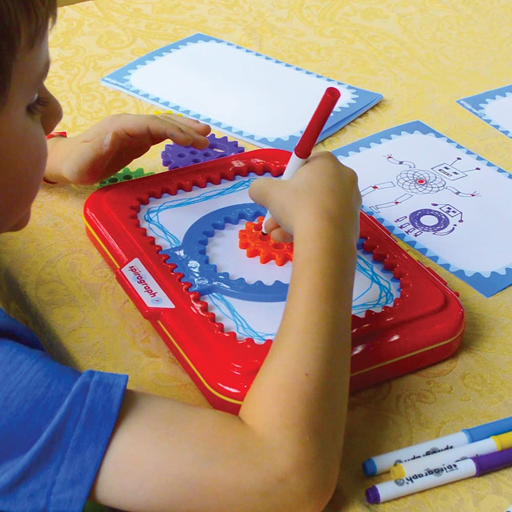 Spirograph Jr. — Jumbo Sized Gears — Arts and Craft Design Kit for Smaller Hands — for Ages 3+
