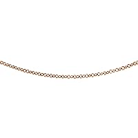 Carissima Gold Women's 9ct (375) Rose Gold 1.5mm Trace Chain