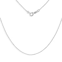 JewelryWeb - Solid 14k Gold Dainty 0.5mm Carded Rope Chain Necklace - 16