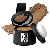 BOLDIFY Hairline Powder Instantly Conceals Hair Loss, Root Touch Up Hair Powder, Hair Toppers for Women & Men, Hair Fibers for Thinning Hair, Root Cover Up, Stain-Proof 48 Hour Formula (Dark Blonde)