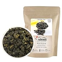 FullChea - Milk Oolong Tea - Oolong Tea Loose Leaf - Taiwan High Mountain Tea Jin Xuan Milk Oolong - Naturally Milky and Silky Aroma - Health Tea - 8oz / 226g