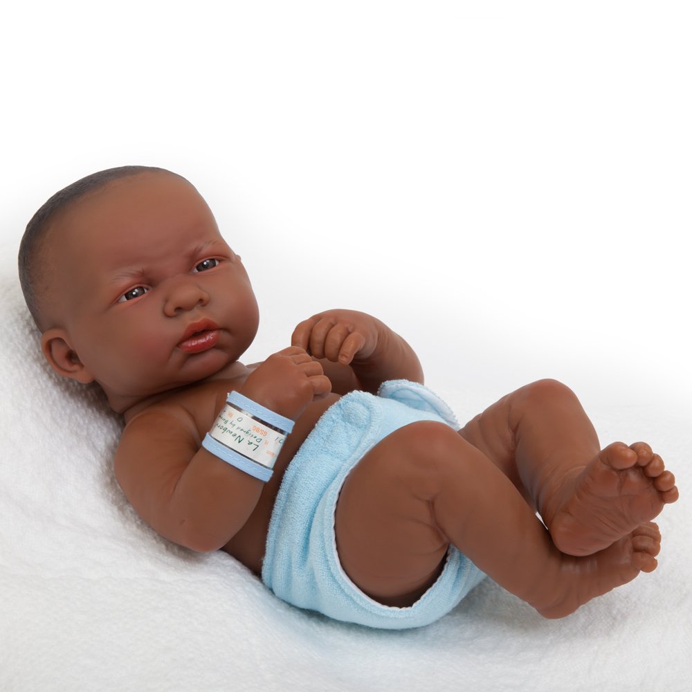 JC Toys - La Newborn First Day African American| Anatomically Correct Real Boy Baby Doll | 14