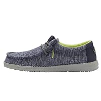 Hey Dude Unisex-Child Wally Shoes, Stretch Naval Speckle, 13 M US Little Kid