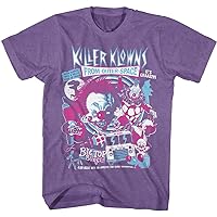 Killer Klowns from Outer Space Crazy Bunch of Clowns Collage Purple Heather T-Shirt