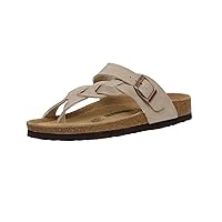 CUSHIONAIRE Women's Libby Cork footbed Sandal with +Comfort and Wide Widths Available,