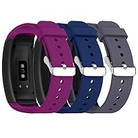 Ysang 3PC Soft Silicone Replacement Wristband Sports Band Bracelet for Samsung Gear Fit 2 R360 / Fit 2 PRO R365 Smartwatch