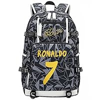 Soccer Player R-onaldo Multifunction Backpack Travel Laptop Fans bag For Men Women