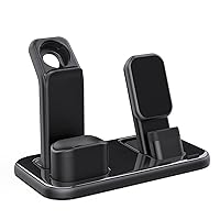 Upgraded 3 in 1 Charging Stand for iWatch Series 7/6/5/4/3/2/1, Charging Station Dock Compatible with Airpods Pro/1/2 iPhone Series 13/12/11/pro/X/Xs/XR/8/7(Charger & Cables Required)