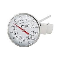 8215N 8-Inch Bi-Therm Pocket Dial Thermometer, 1.75-Inch Dial, 0 to 220 Degree F, NSF