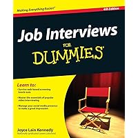 Job Interviews For Dummies Job Interviews For Dummies Paperback