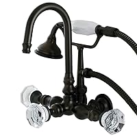 Kingston Brass AE7T5WCL Celebrity Clawfoot Tub Faucet, 4-9/16
