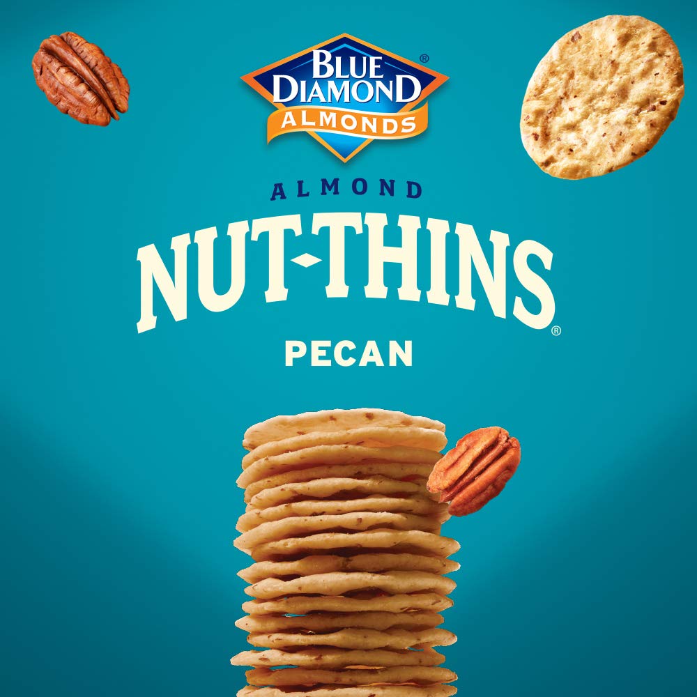 Blue Diamond Pecan Nut-Thins Cracker Crisps, 4.25 Ounce (Pack of 12)