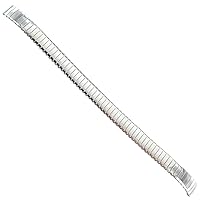 8mm Hirsch Shiny Stainless Steel Silver Tone Ladies Expansion Watch Band