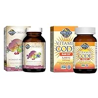 Garden of Life Organics Vitamins for Women 40 Plus Multivitamin and Vitamin D3 5000 IU Raw Vitamin Supplements